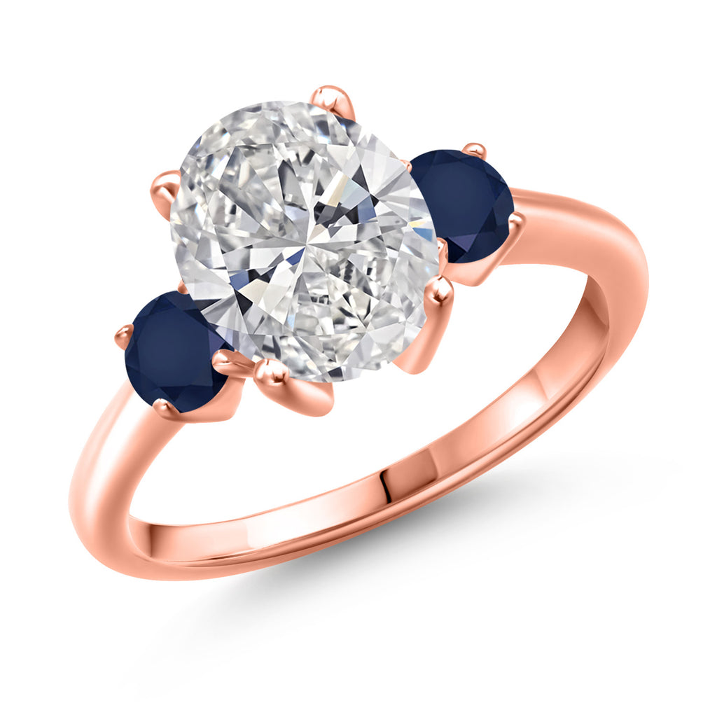 5_Ring in 925 Rose Gold Plated Silver