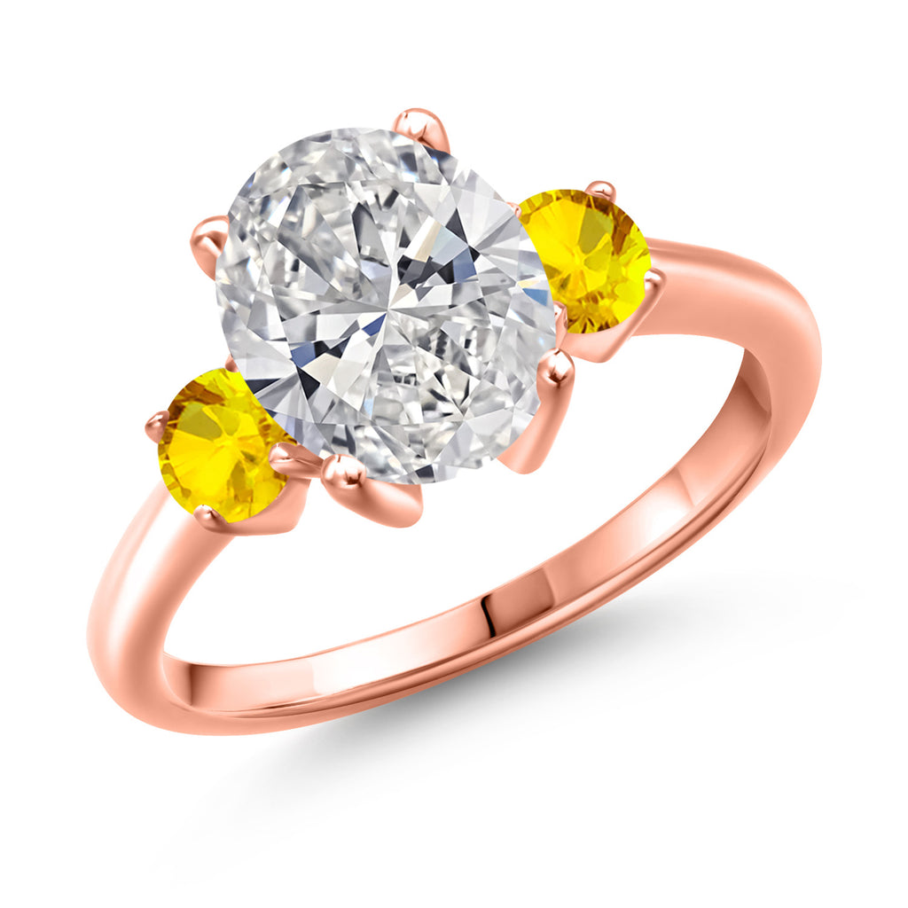 7_Ring in 925 Rose Gold Plated Silver