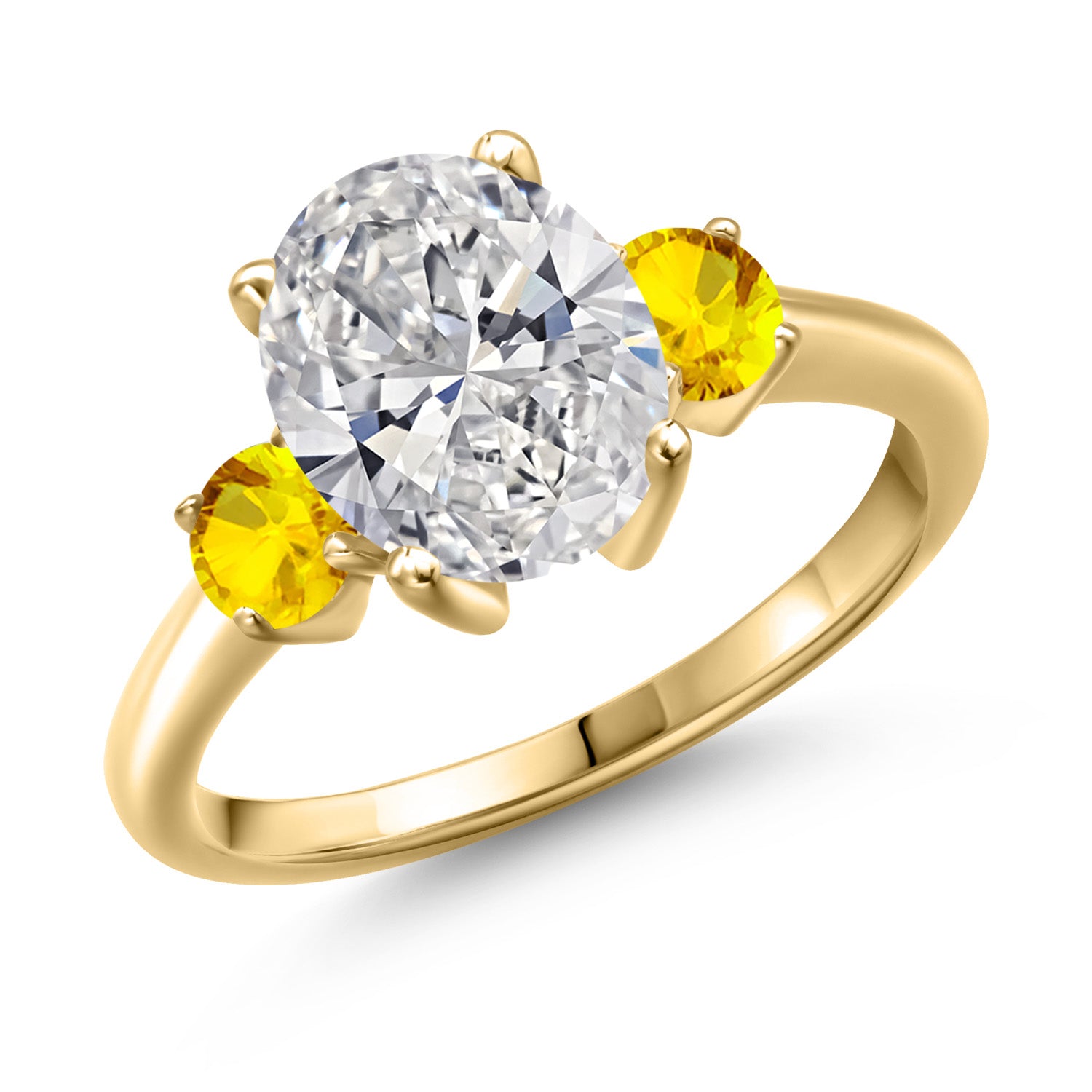 Ring in 925 Yellow Gold Plated Silver