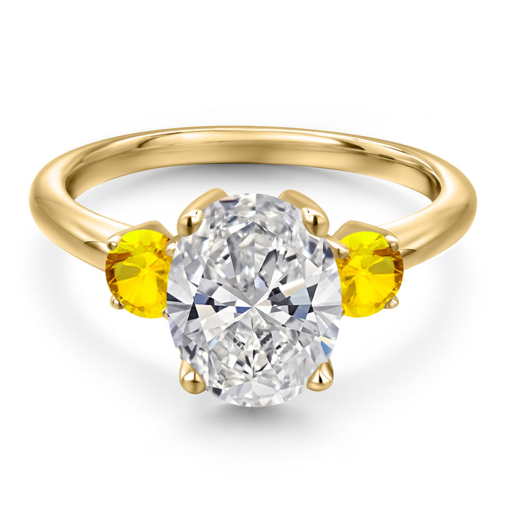 Ring in 925 Yellow Gold Plated Silver