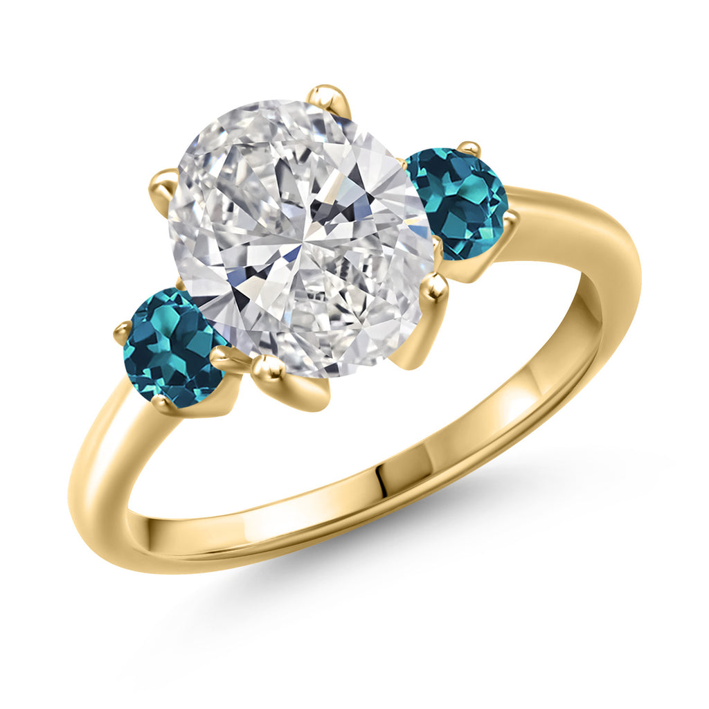 8_Ring in 925 Yellow Gold Plated Silver
