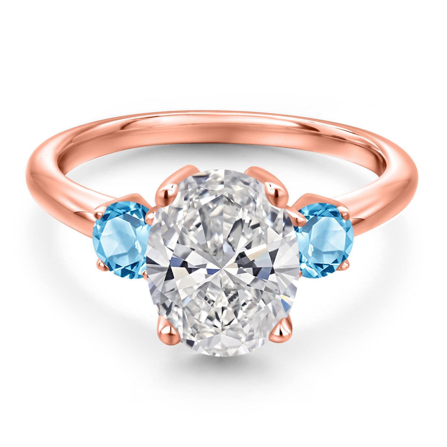 Ring in 925 Rose Gold Plated Silver