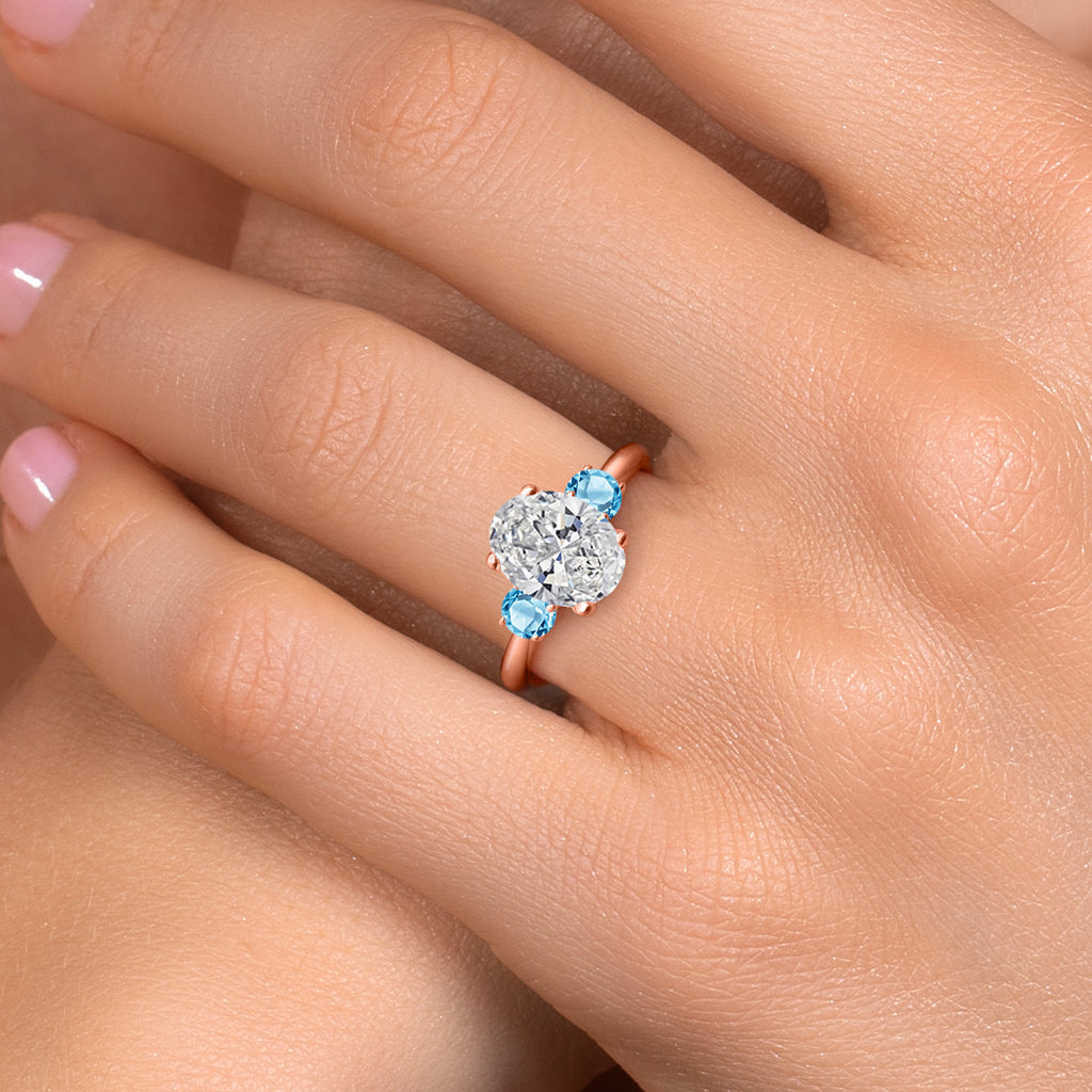 Ring in 925 Rose Gold Plated Silver