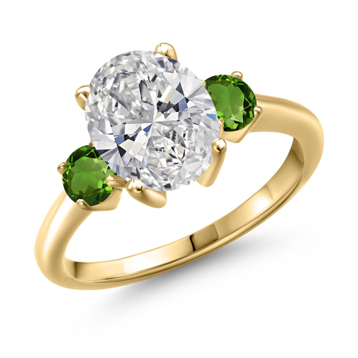 7_Ring in 925 Yellow Gold Plated Silver