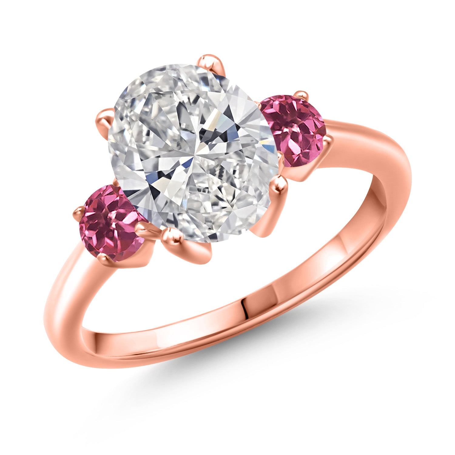7_Ring in 925 Rose Gold Plated Silver