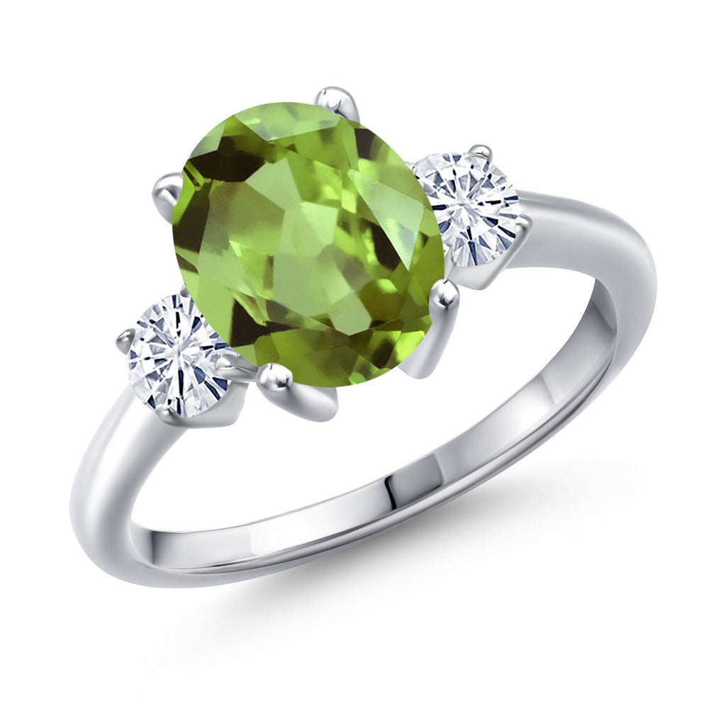 Peridot - August_6_Ring in 925 Sterling Silver