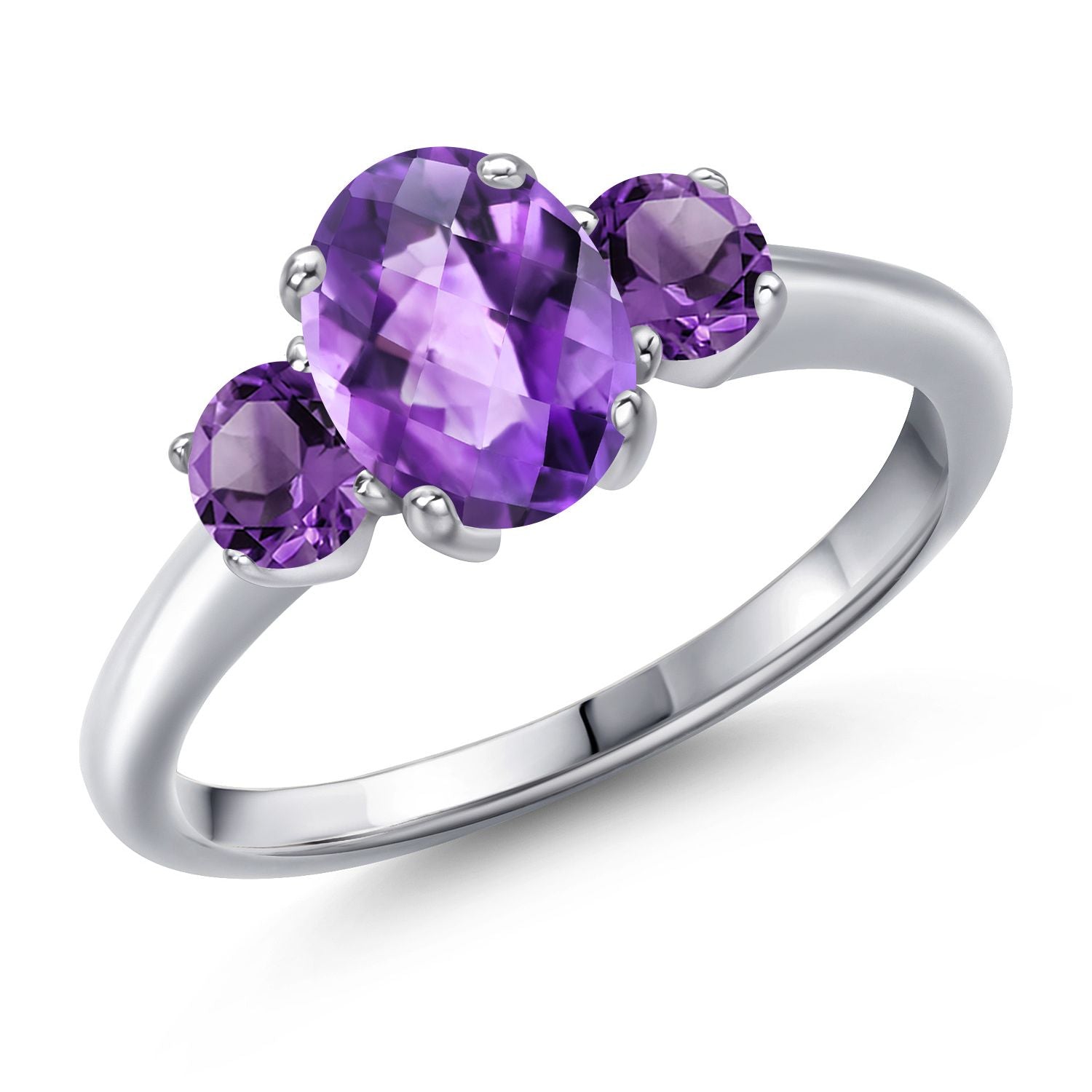 Amethyst_5_Ring in 925 Sterling Silver