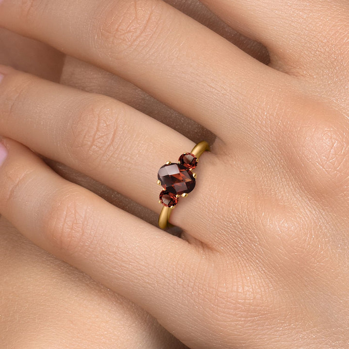 Ring in 925 Yellow Gold Plated Silver