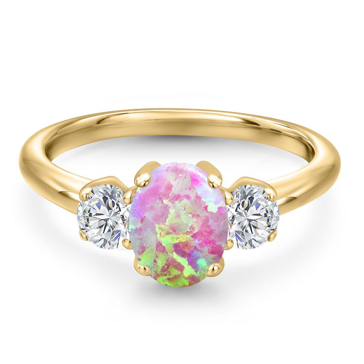 Ring in 925 Yellow Gold Plated Silver