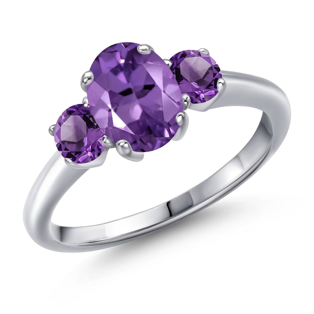 Amethyst - February_8_Ring in 925 Sterling Silver