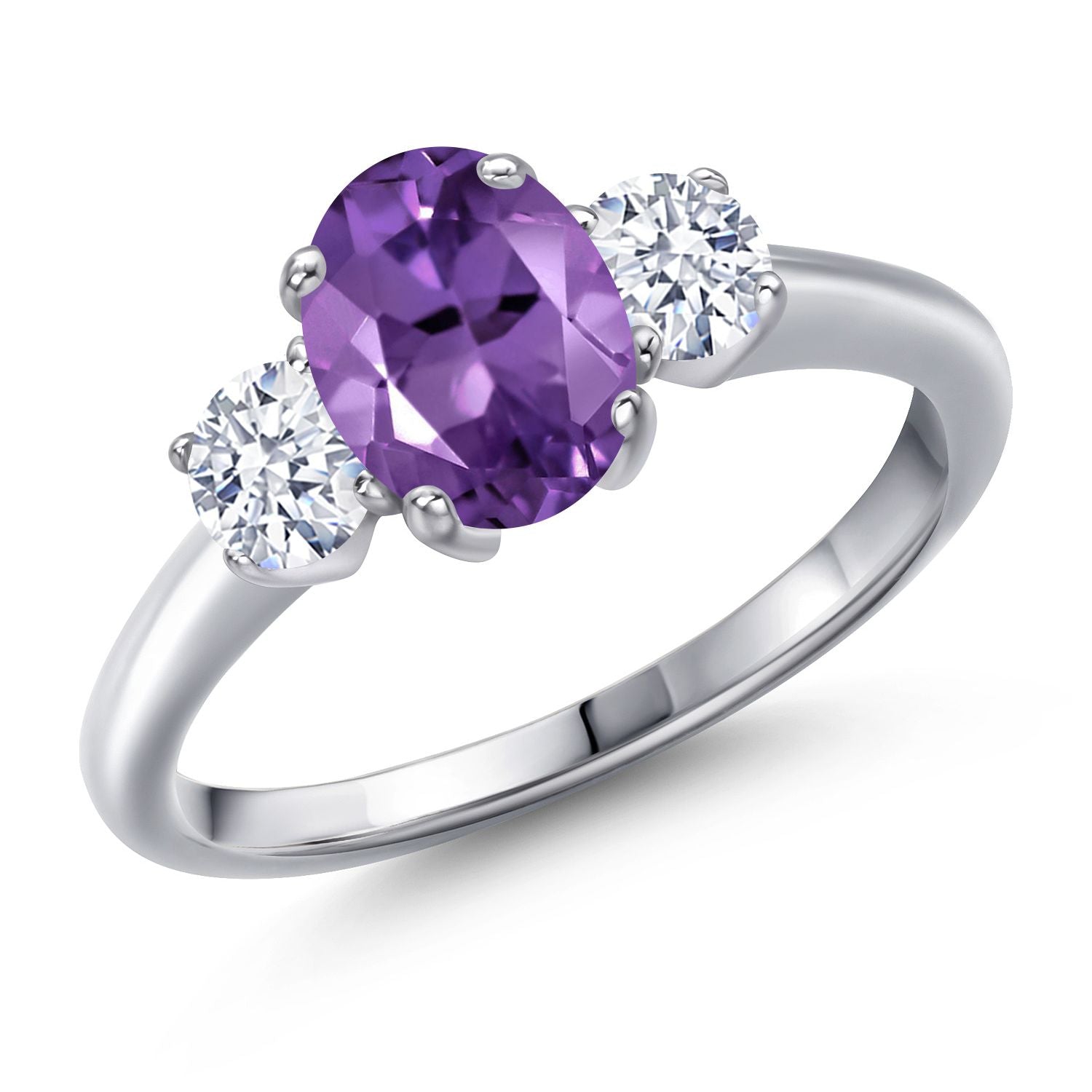 Amethyst - February_9_Ring in 925 Sterling Silver