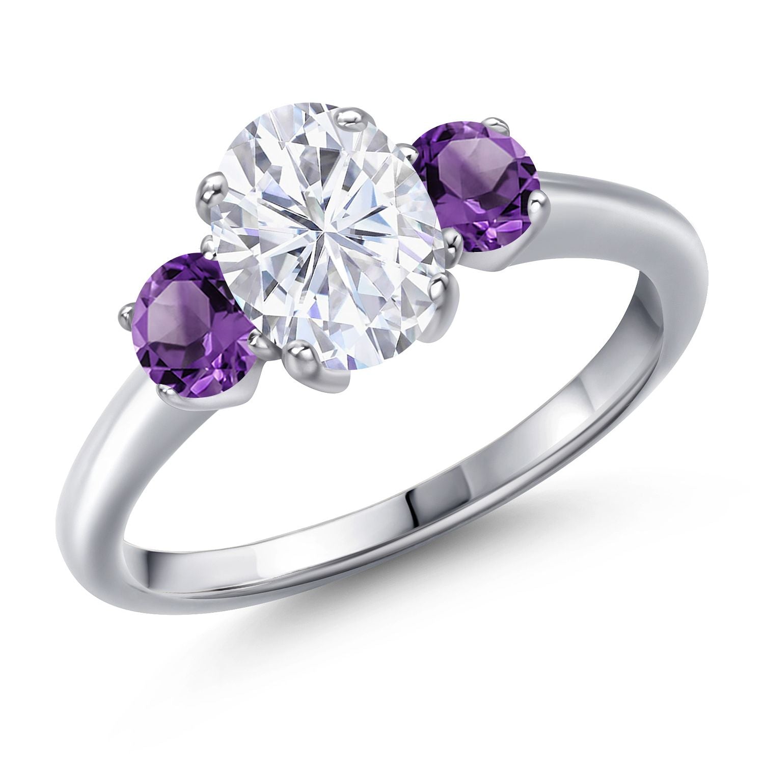Amethyst - February_6_Ring in 925 Sterling Silver