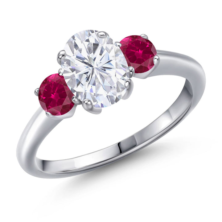 Created Ruby - July_5_Ring in 925 Sterling Silver