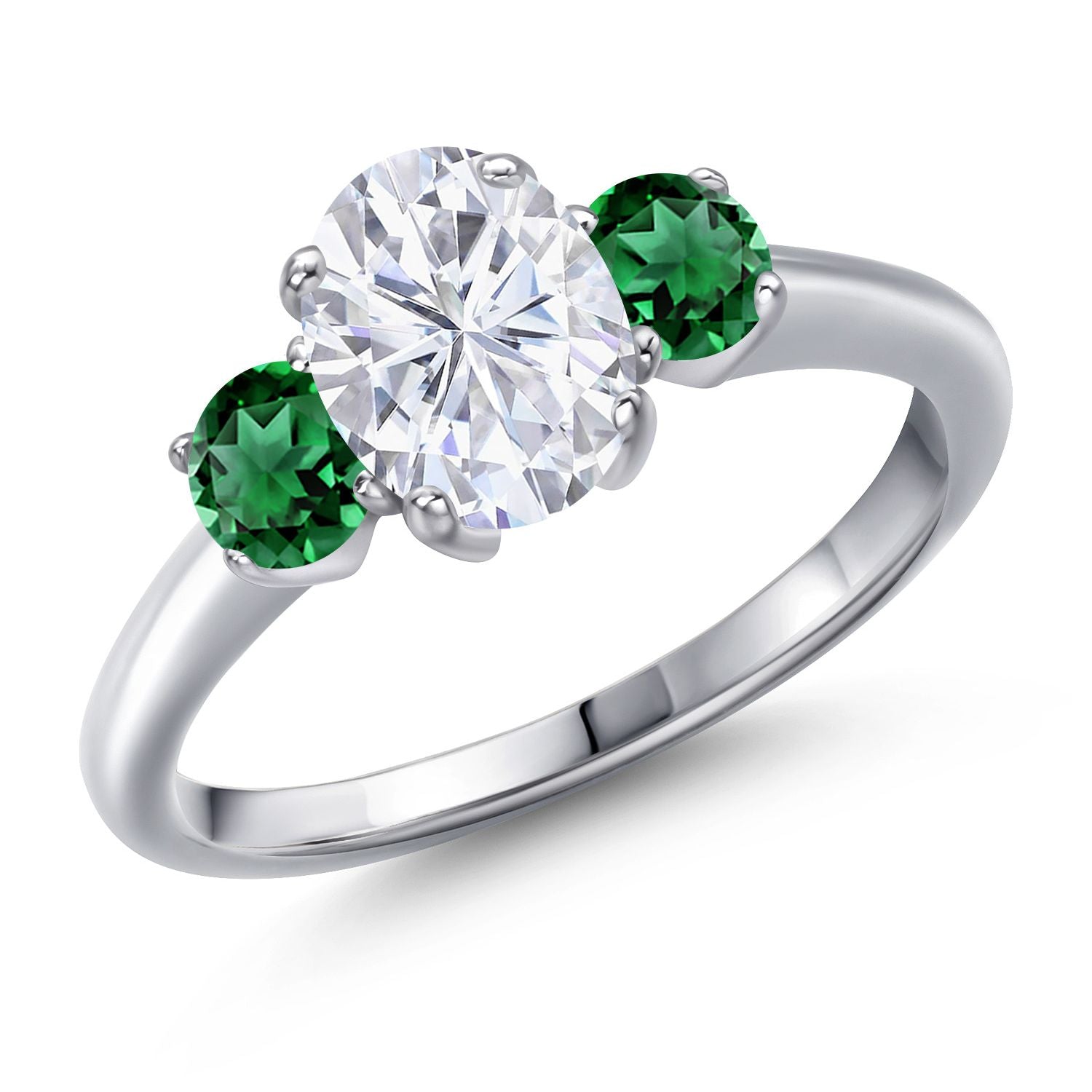 Nano Emerald - May_5_Ring in 925 Sterling Silver