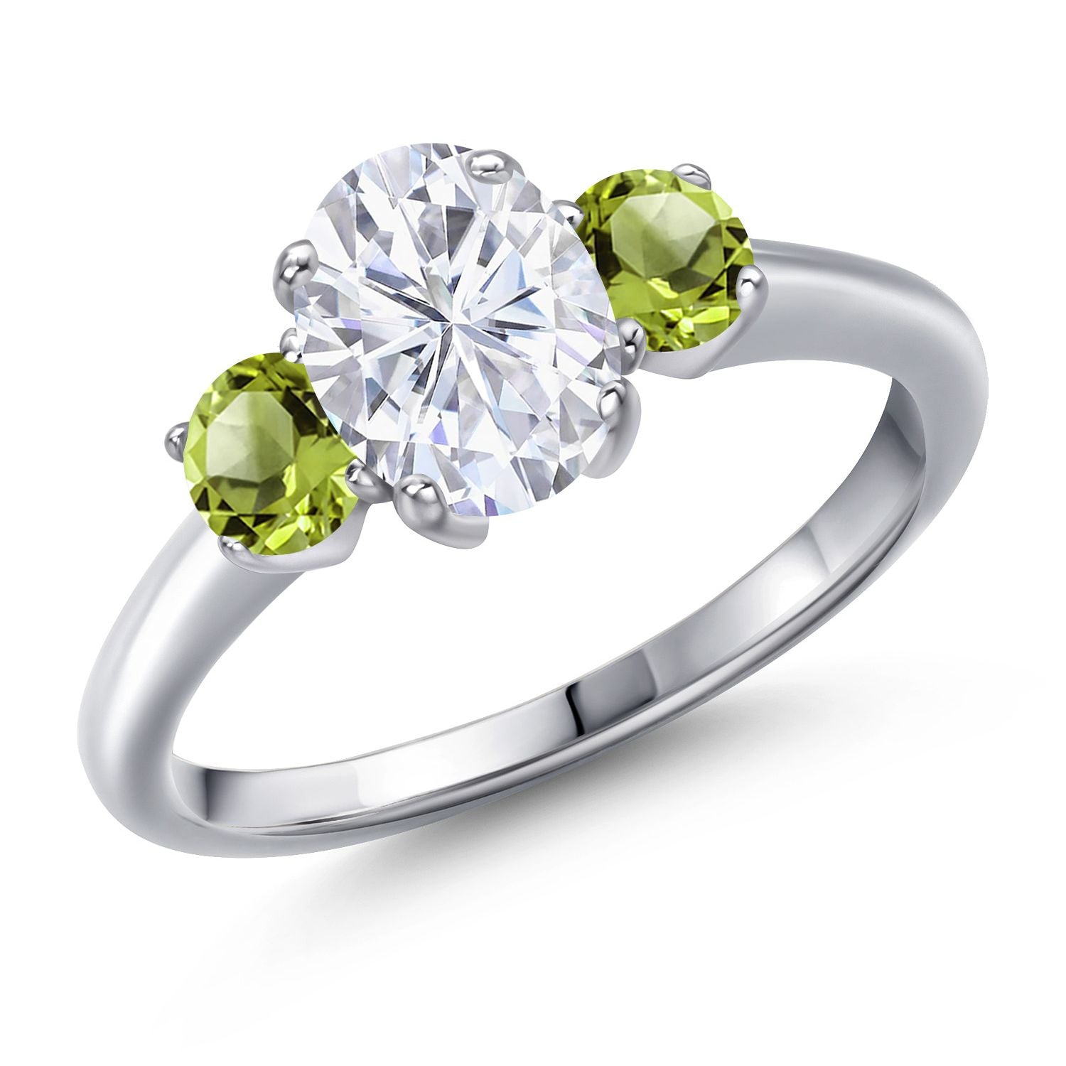 Peridot - August_7_Ring in 925 Sterling Silver
