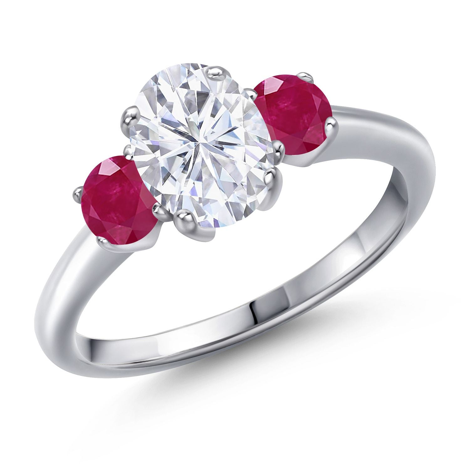 Ruby - July_7_Ring in 925 Sterling Silver