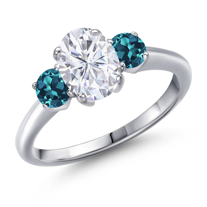London Blue Topaz - November_6_Ring in 925 Sterling Silver