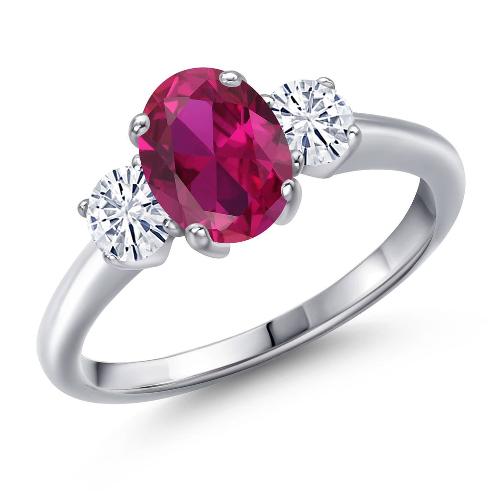 Created Ruby - July_9_Ring in 925 Sterling Silver
