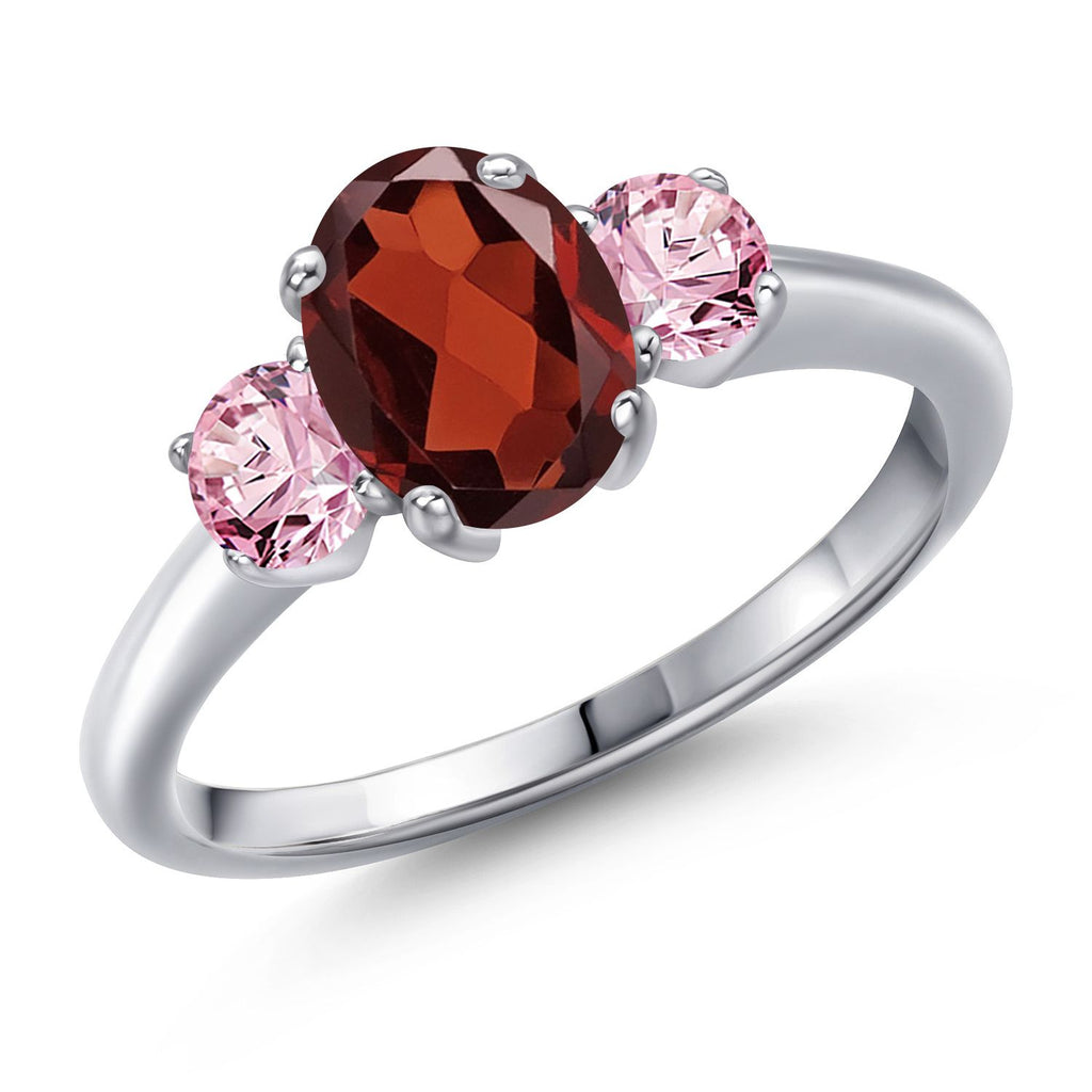 Garnet - January_9_Ring in 925 Sterling Silver