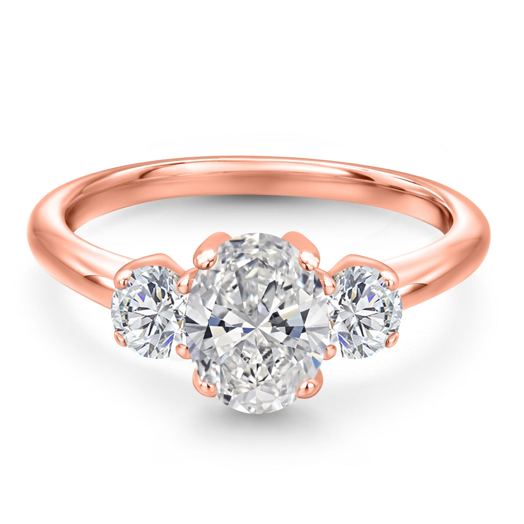 Ring in 925 Rose Gold Plated Silver