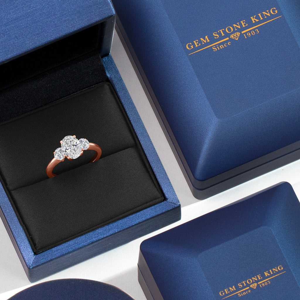Ring in 925 Rose Gold Plated Silver