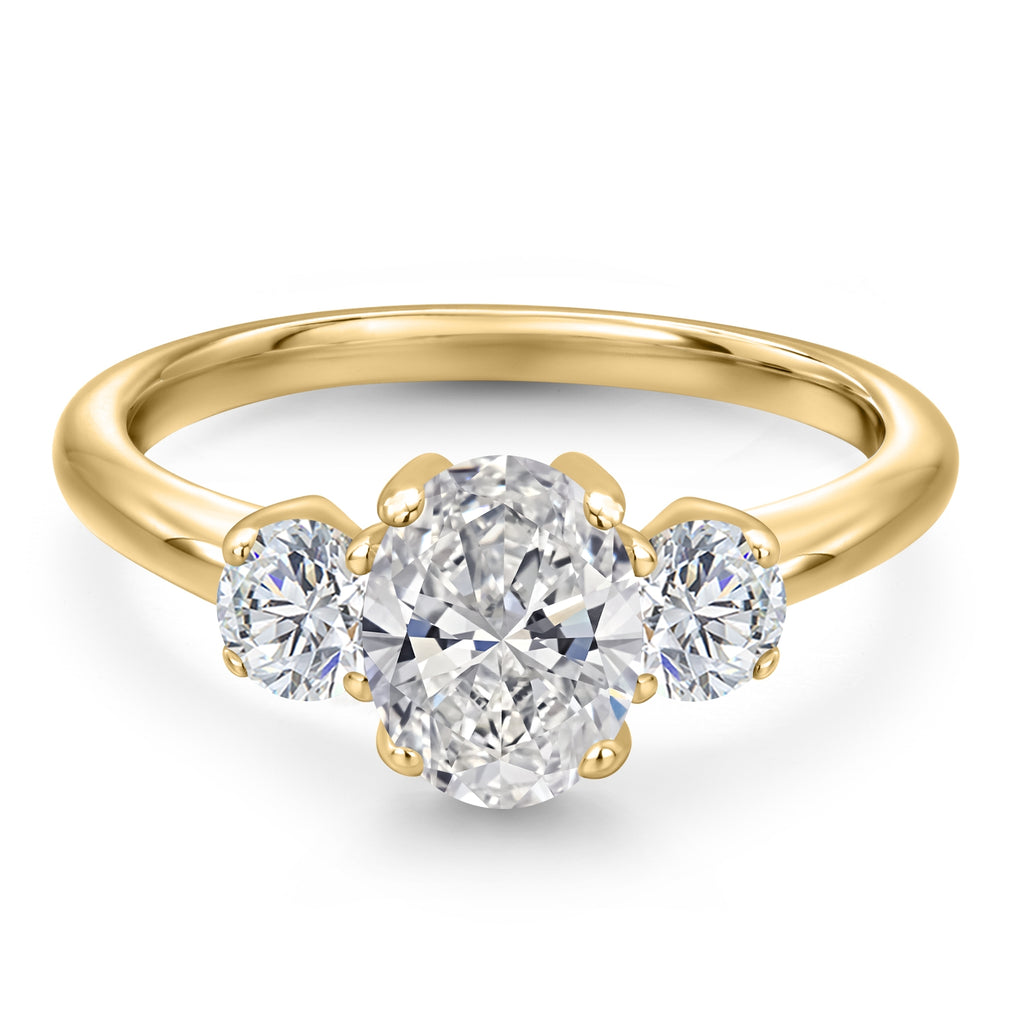 Ring in 925 Yellow Gold Plated Silver