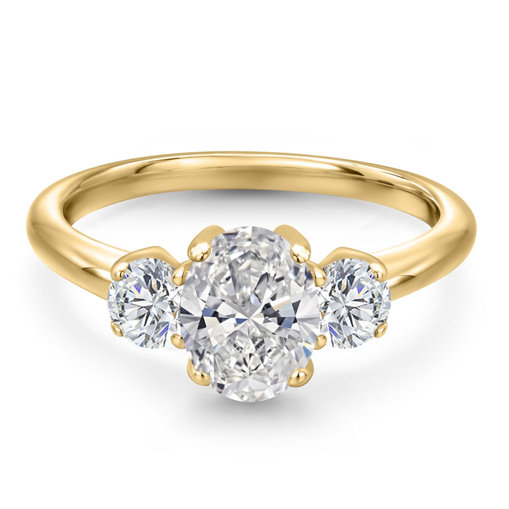 Ring in 925 Yellow Gold Plated Silver