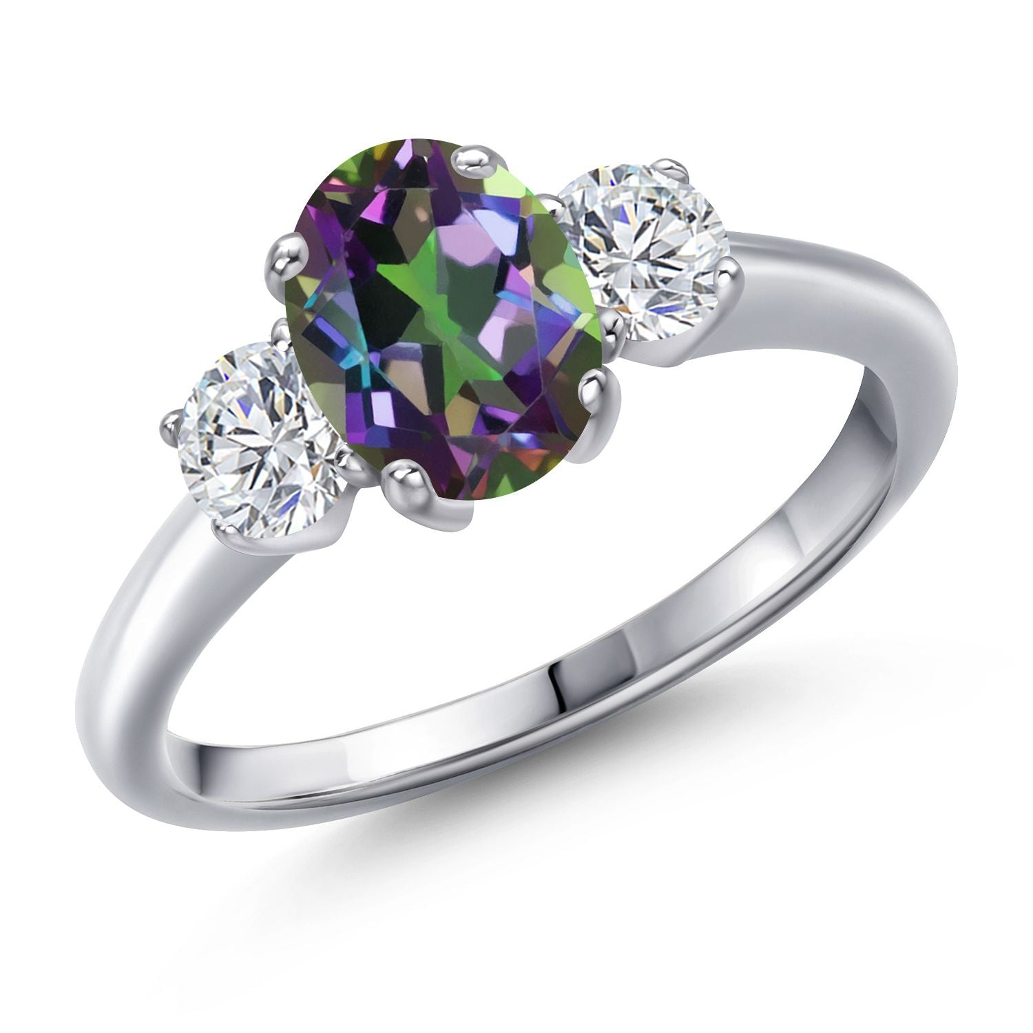 Green Mystic Topaz_7_Ring in 925 Sterling Silver