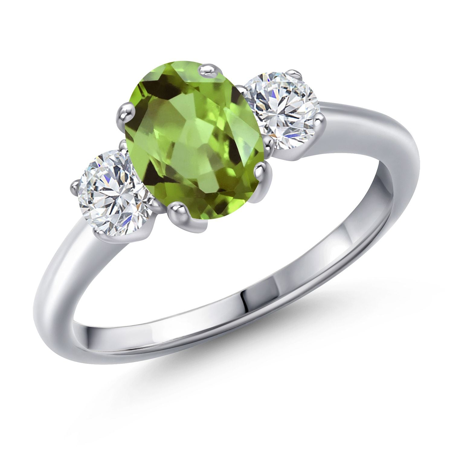 Peridot - August_7_Ring in 925 Sterling Silver