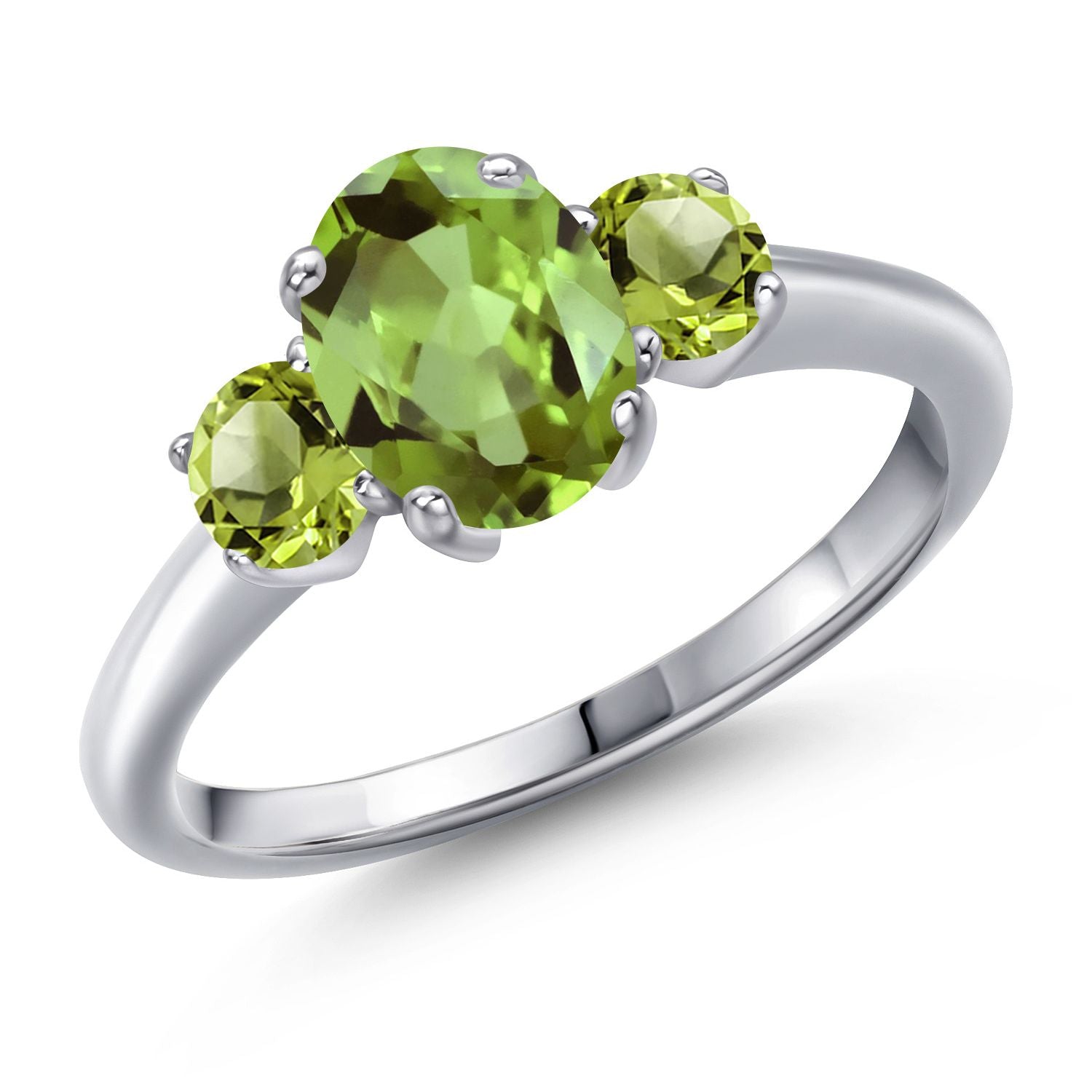 Peridot - August_6_Ring in 925 Sterling Silver