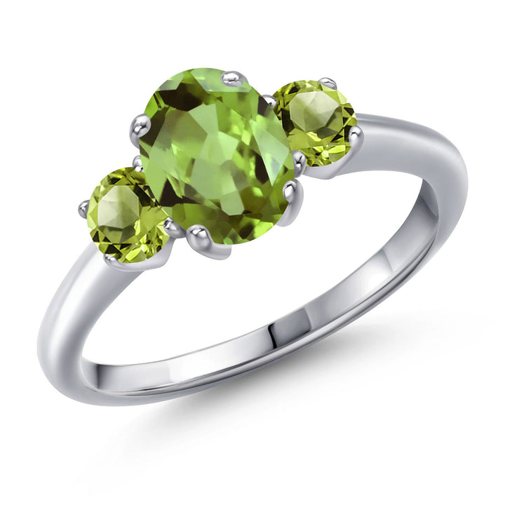 Peridot - August_6_Ring in 925 Sterling Silver