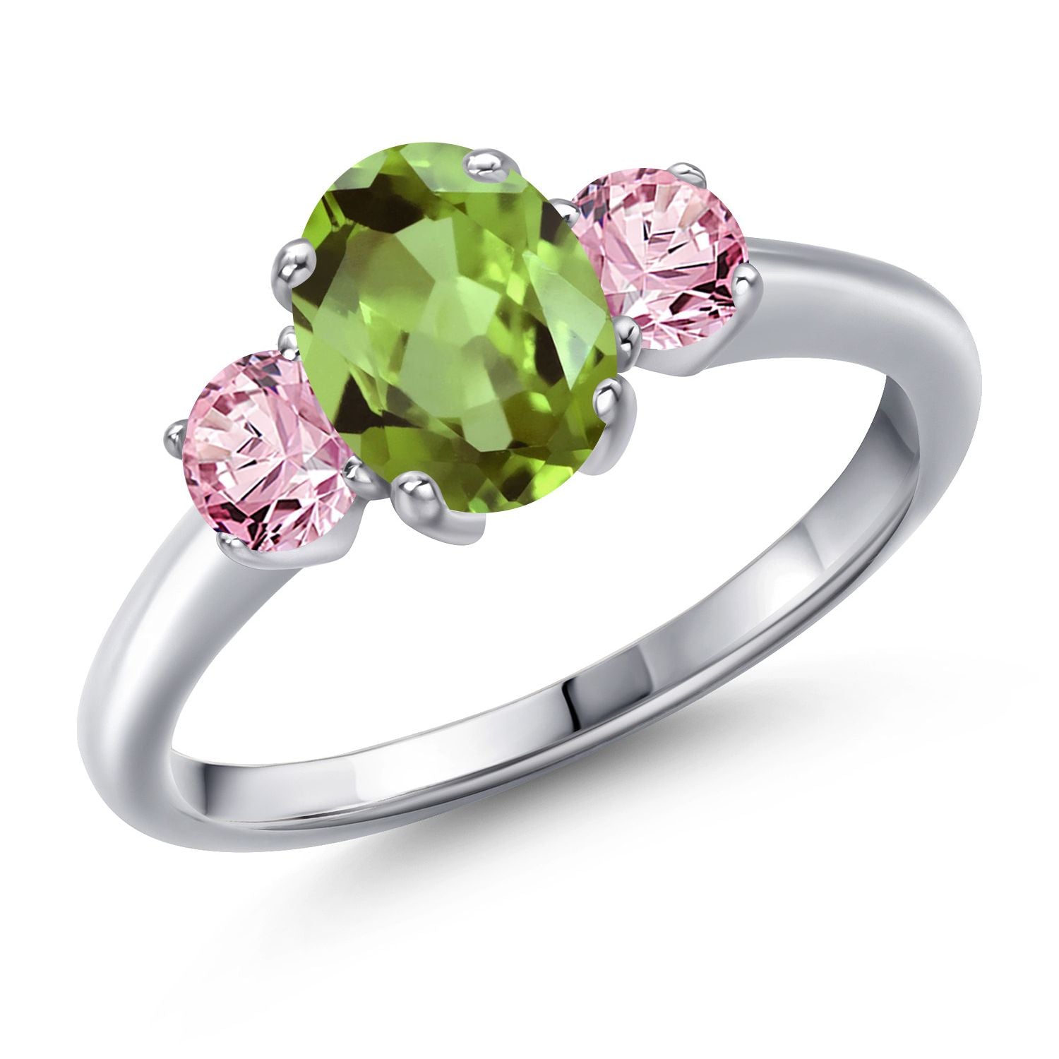 Peridot - August_5_Ring in 925 Sterling Silver