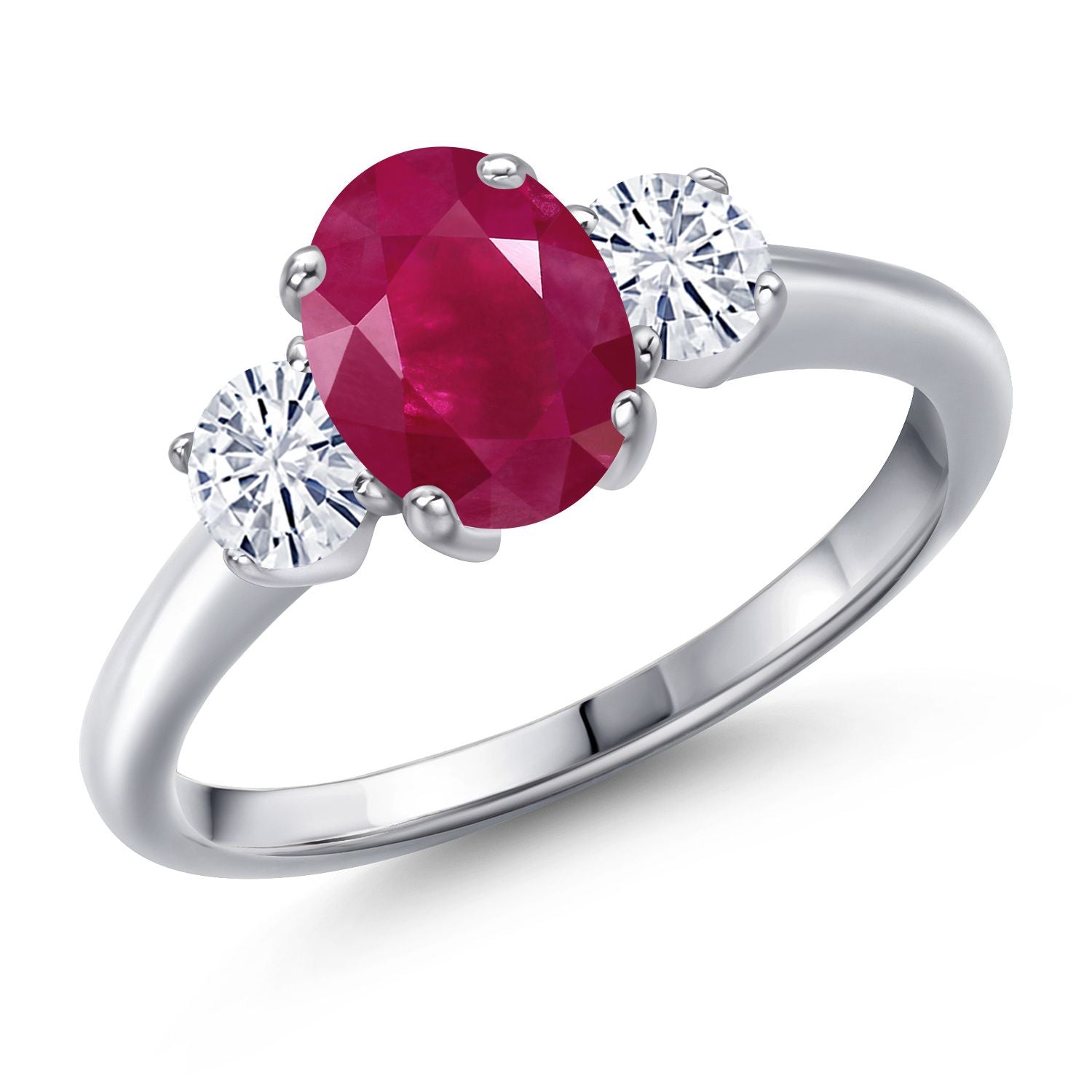 Ruby - July_6_Ring in 925 Sterling Silver