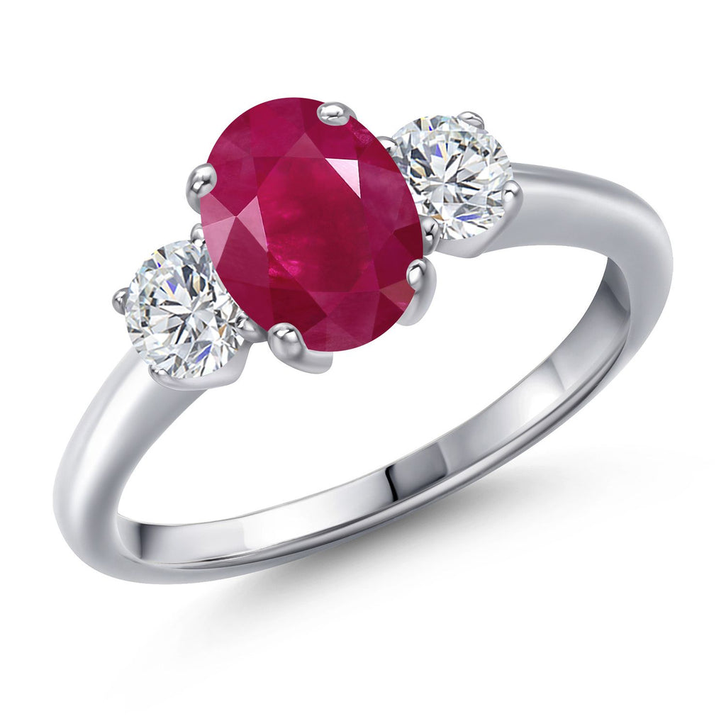 Ruby - July_8_Ring in 925 Sterling Silver