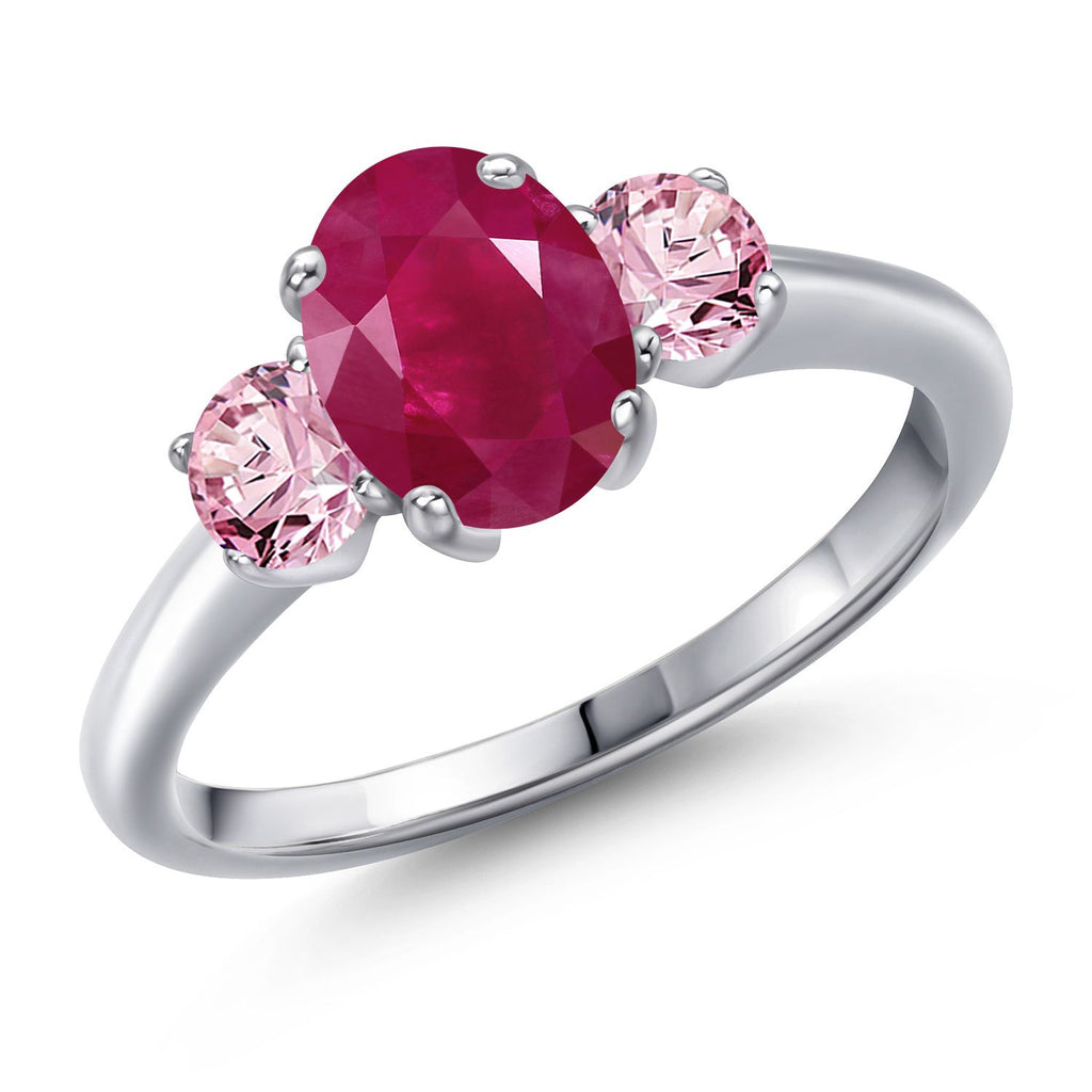 Ruby - July_8_Ring in 925 Sterling Silver
