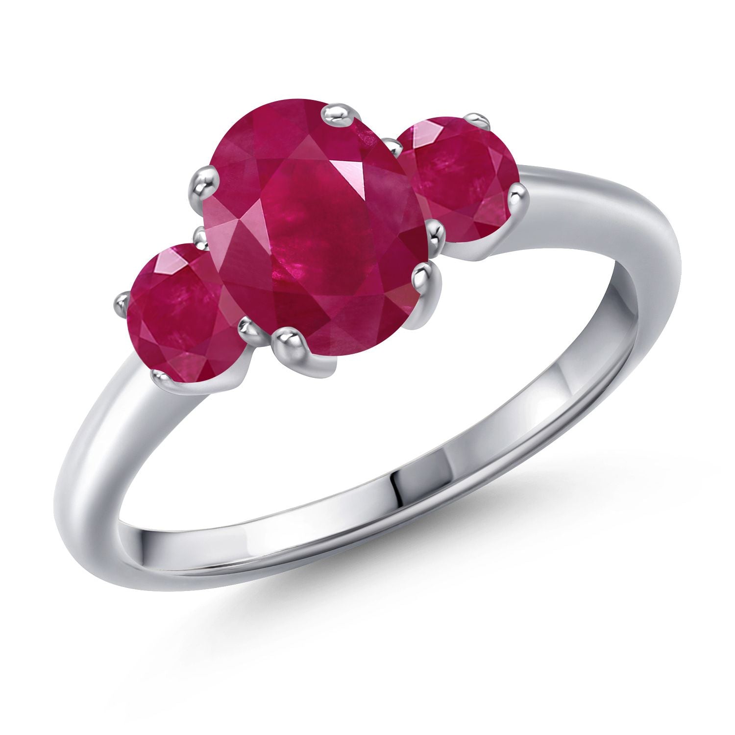 Ruby - July_9_Ring in 925 Sterling Silver