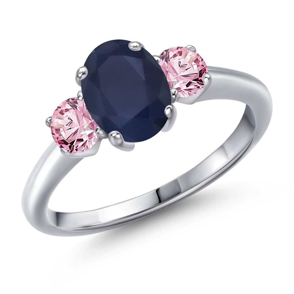 Blue Sapphire - September_9_Ring in 925 Sterling Silver