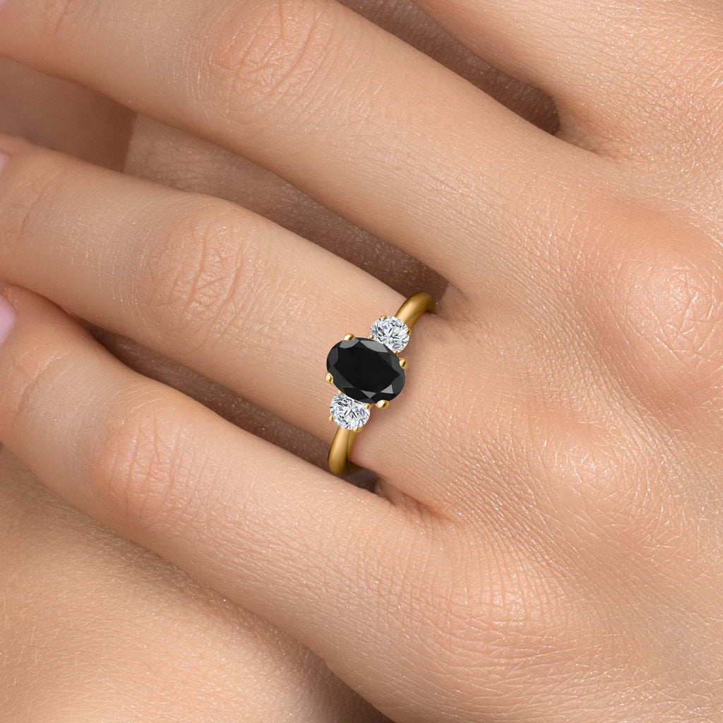 Ring in 925 Yellow Gold Plated Silver