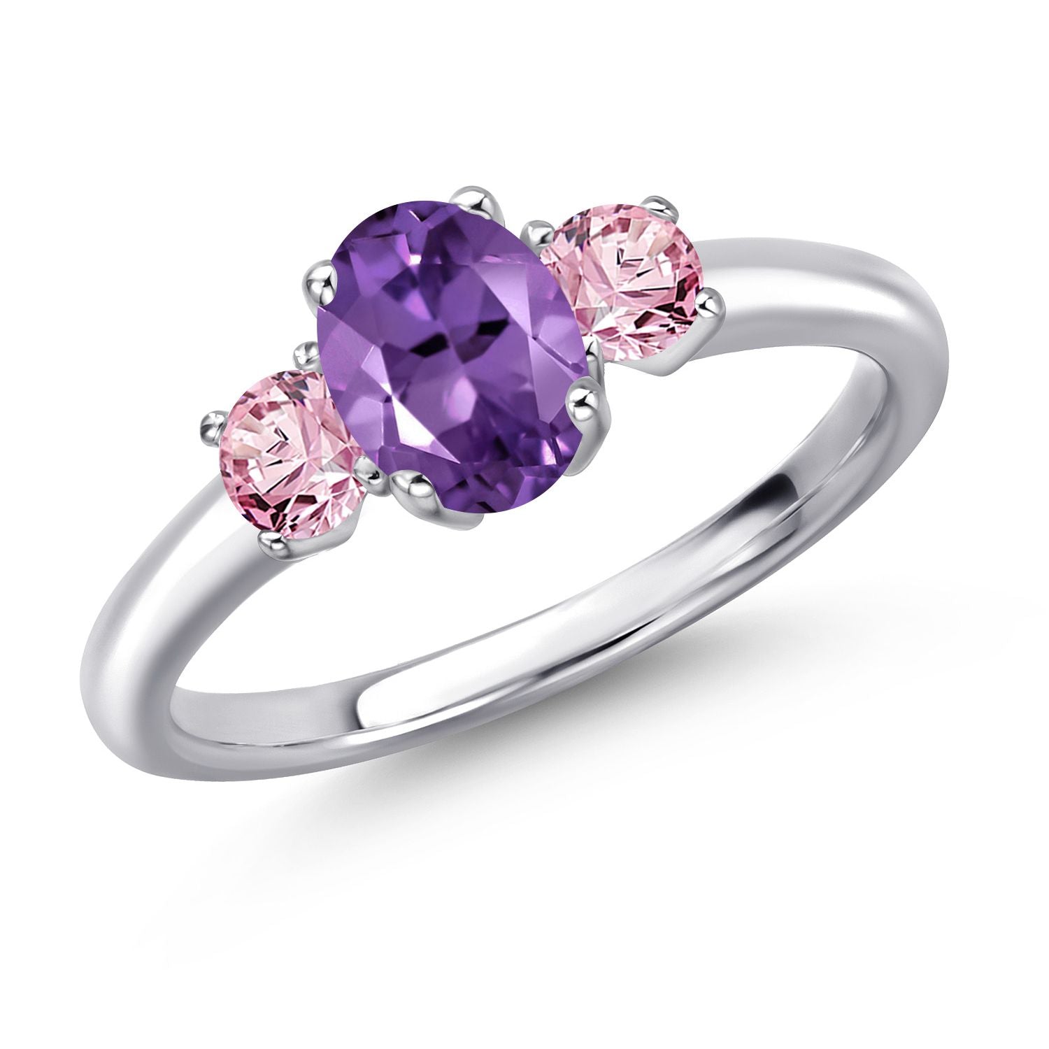Amethyst - February_8_Ring in 925 Sterling Silver