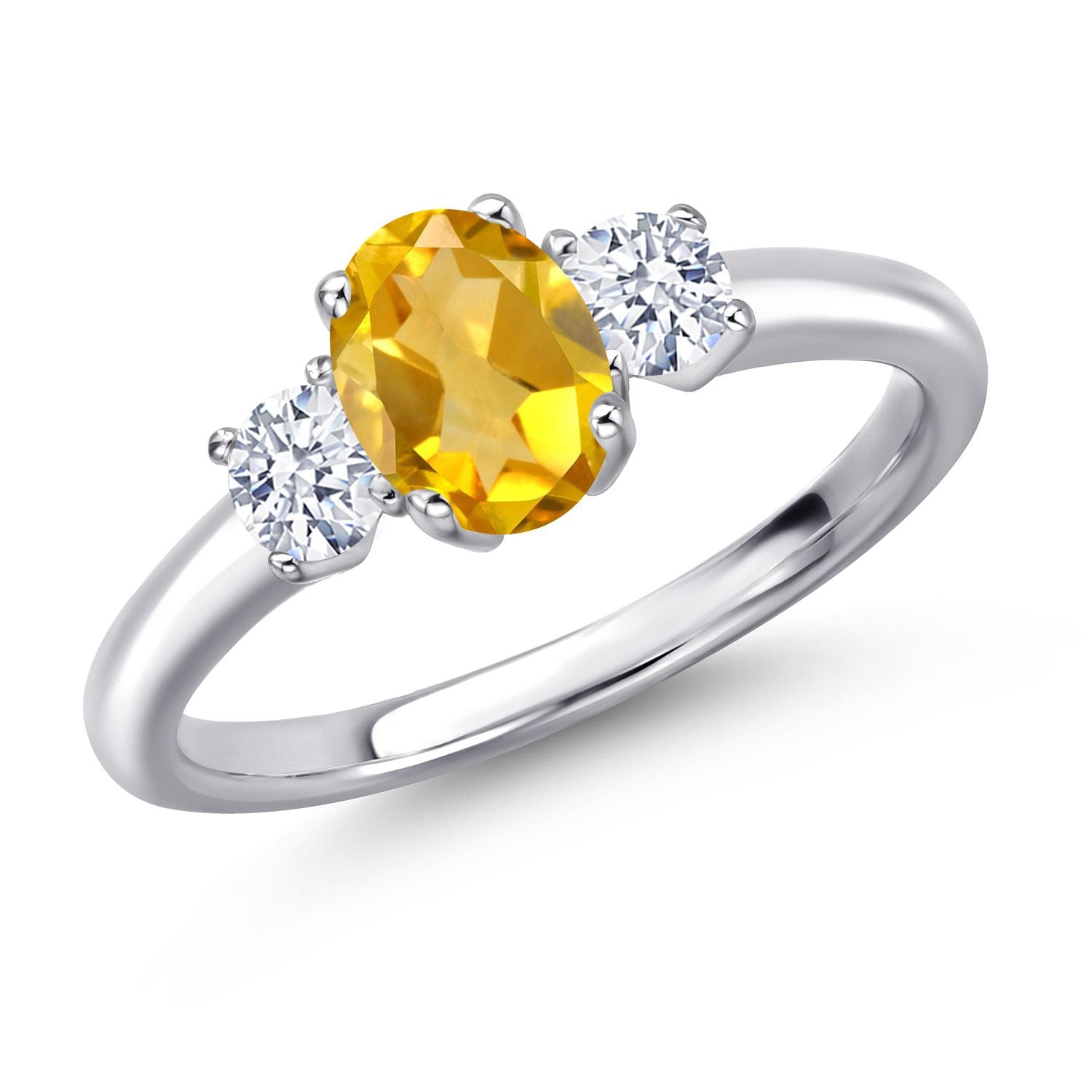 Citrine - November_9_Ring in 925 Sterling Silver