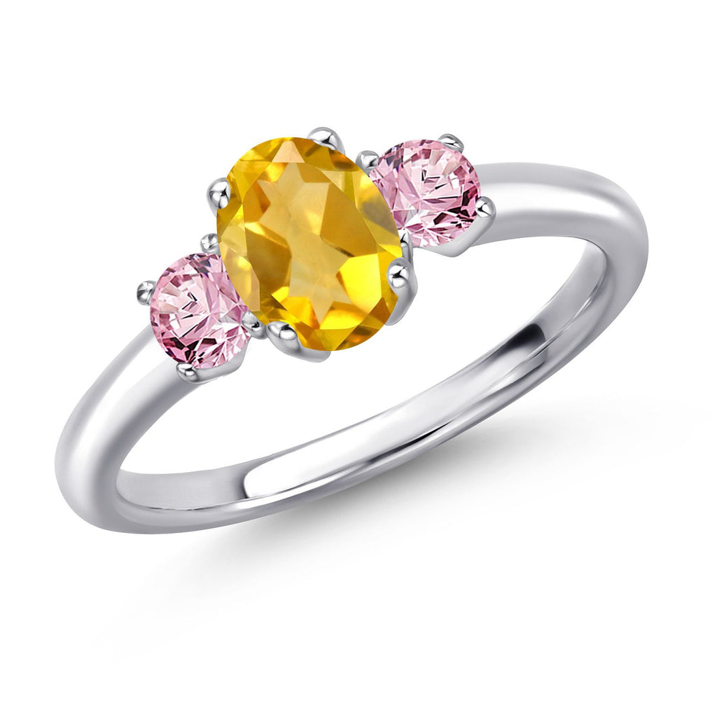 Citrine - November_5_Ring in 925 Sterling Silver