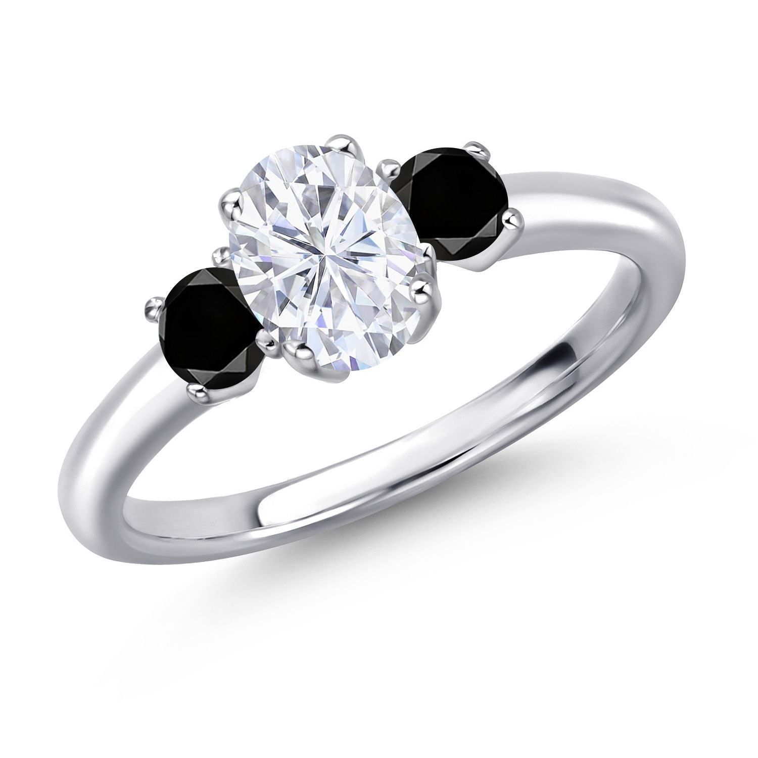 Black Diamond - April_7_Ring in 925 Sterling Silver