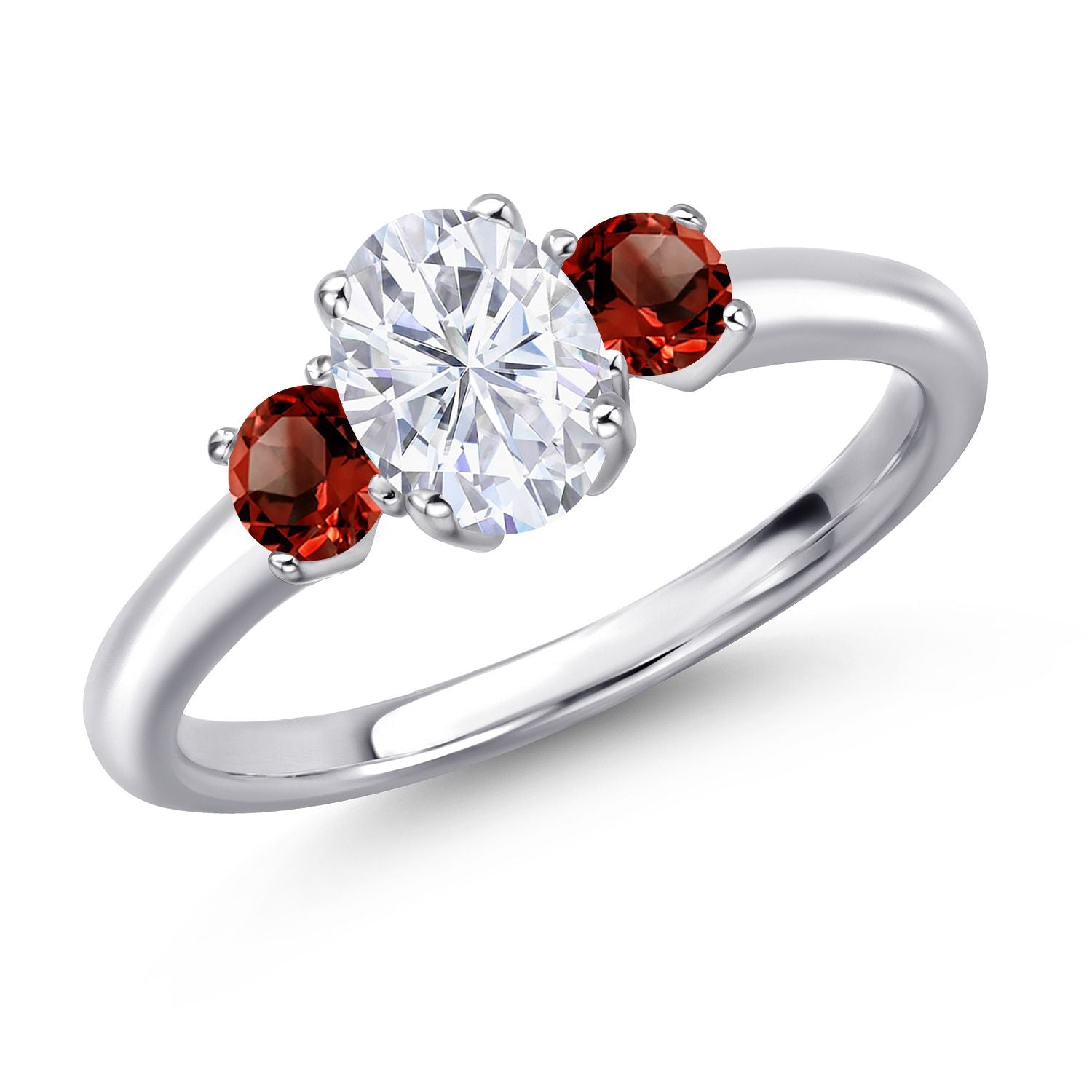 Garnet - January_6_Ring in 925 Sterling Silver