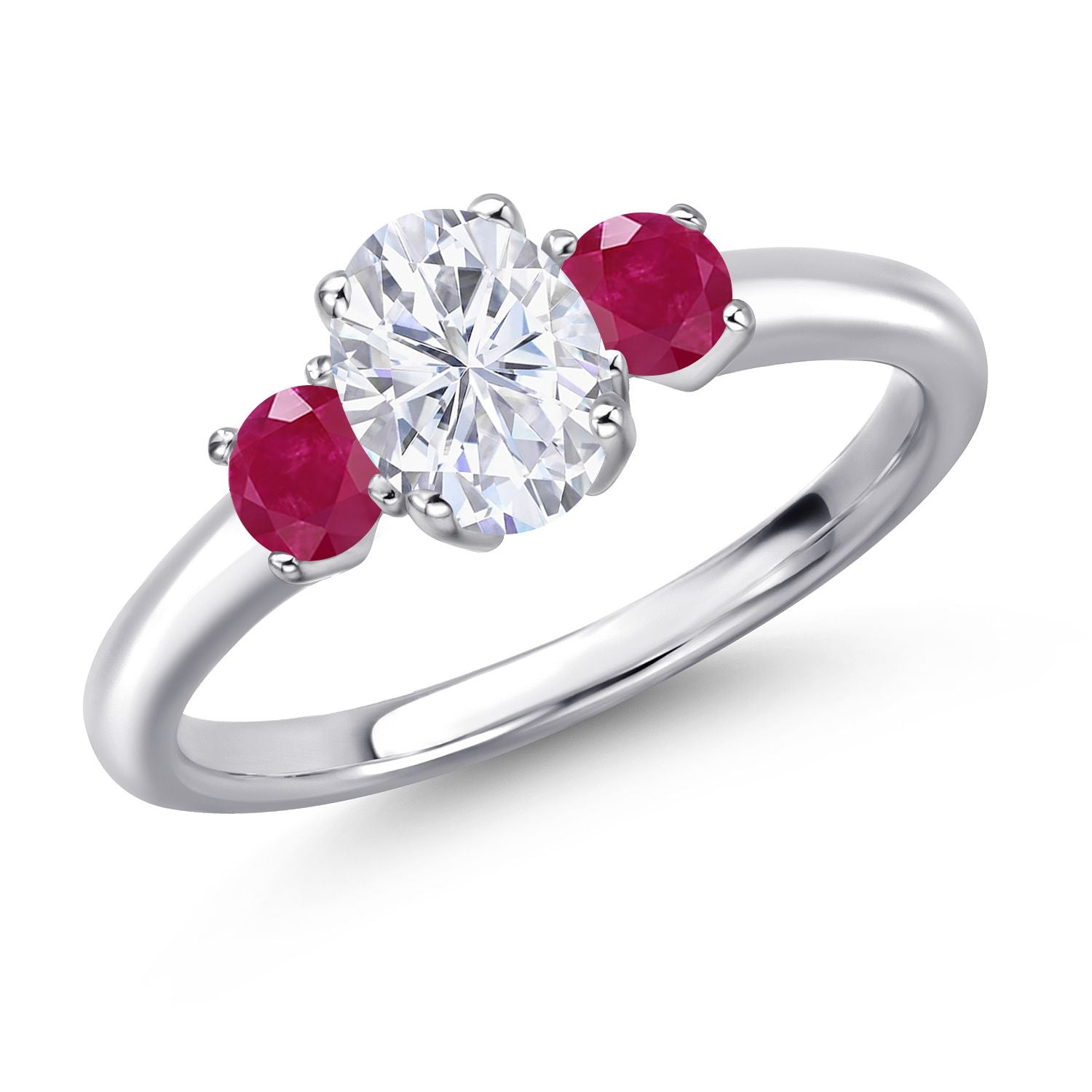 Ruby - July_8_Ring in 925 Sterling Silver