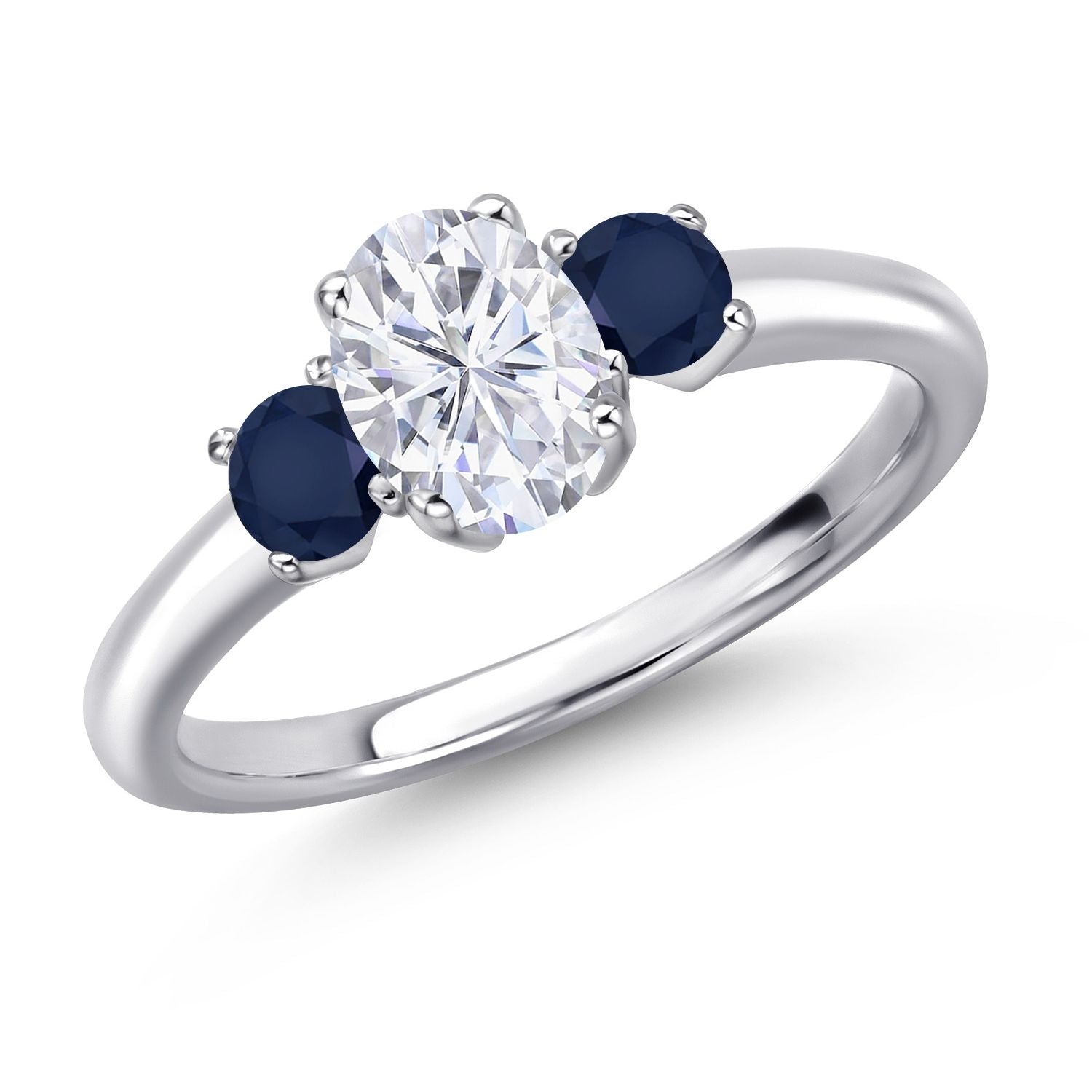 Blue Sapphire - September_9_Ring in 925 Sterling Silver