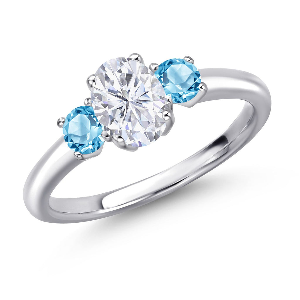 Swiss Blue Topaz - November_5_Ring in 925 Sterling Silver
