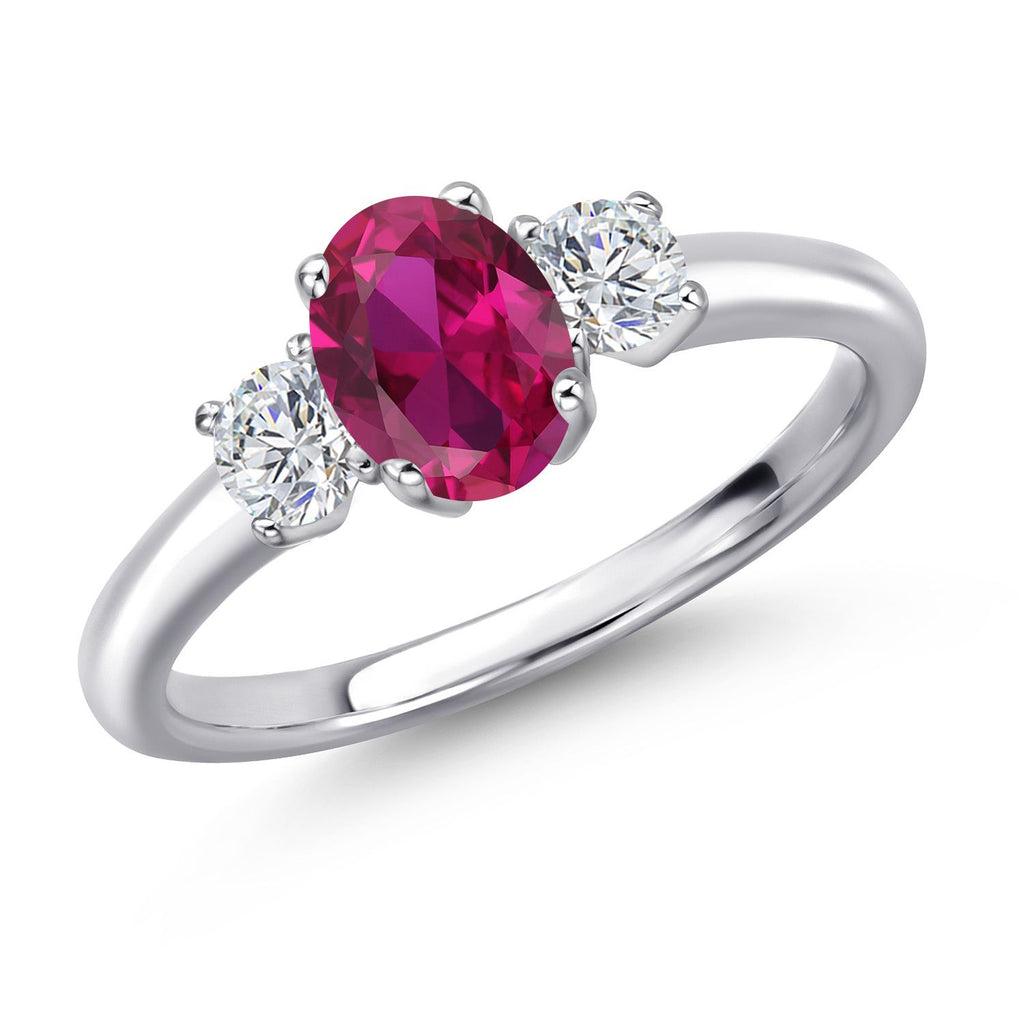 Created Ruby - July_5_Ring in 925 Sterling Silver