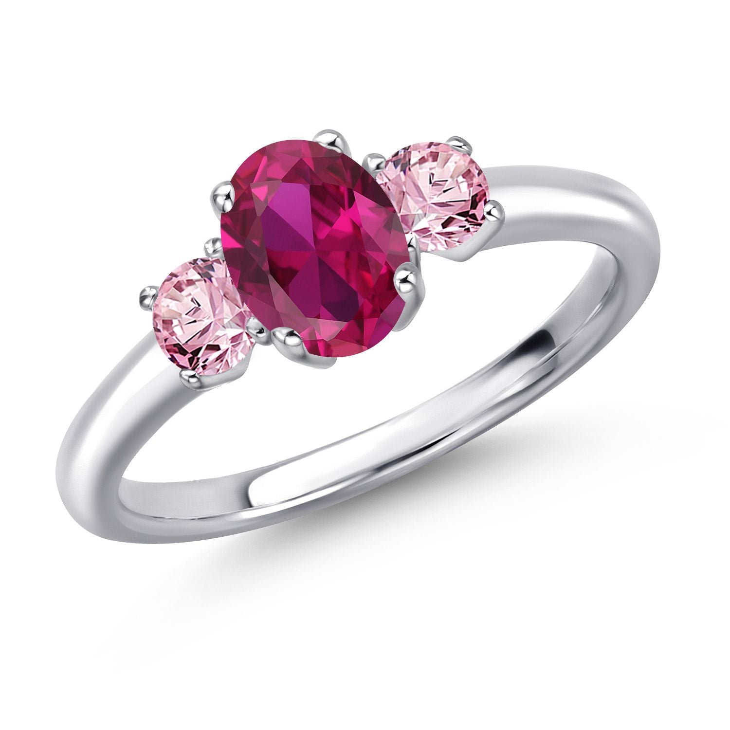 Created Ruby - July_6_Ring in 925 Sterling Silver