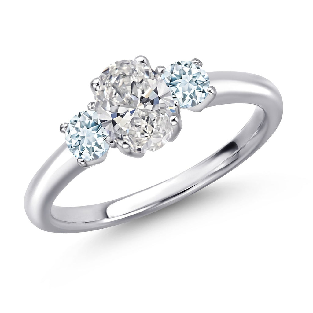 Aquamarine - March_9_Ring in 925 Sterling Silver