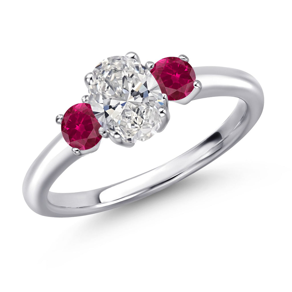 Created Ruby - July_5_Ring in 925 Sterling Silver